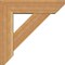 Ekena Millwork Traditional Slat Rough Sawn Bracket w/ Offset Brace, Western Red Cedar, 6"W x 20"D x 20"H BKT0604X20X20TRA06RWR - alternate 4